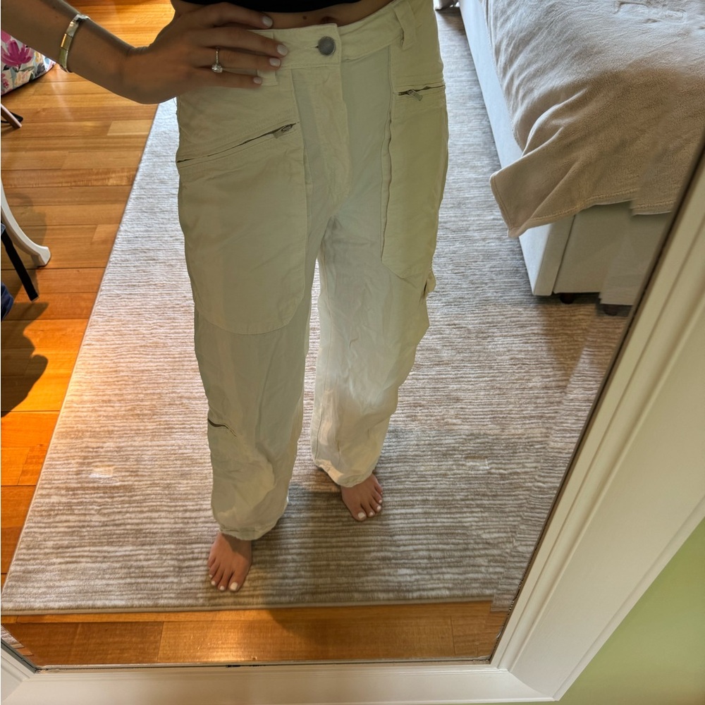 Zara Cream Cargo Pants - Picture 4 of 4